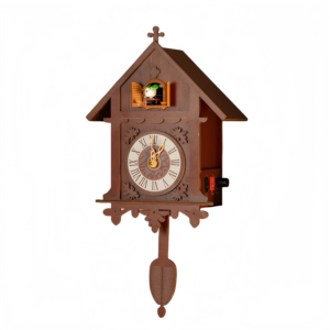 Modern Brown Cuckoo Wall Clock