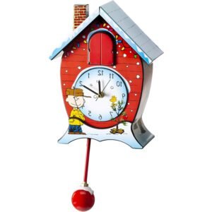 Peanuts Christmas Musical Cuckoo Clock 17 Inch